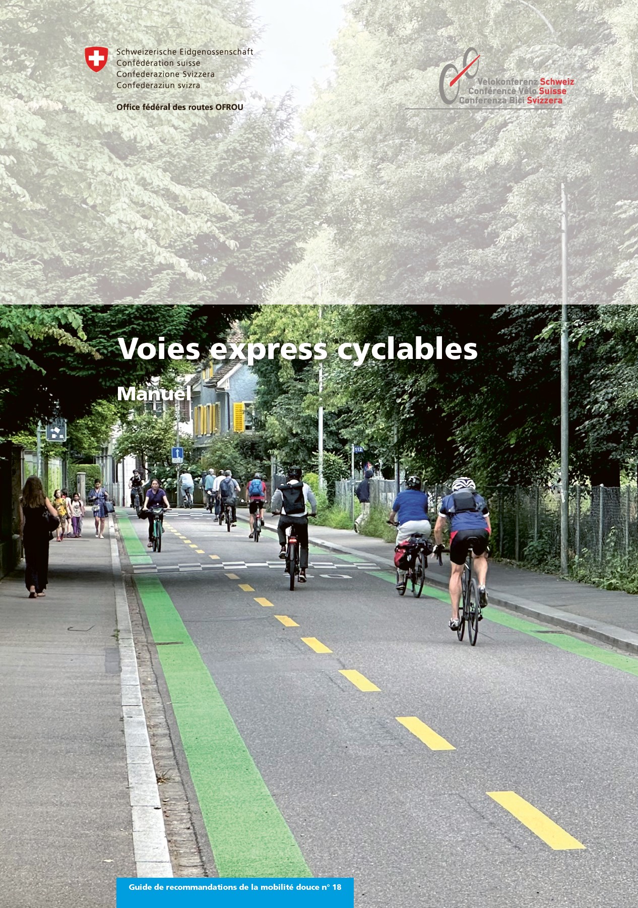 Page de couverture du manuel Voies express cyclables