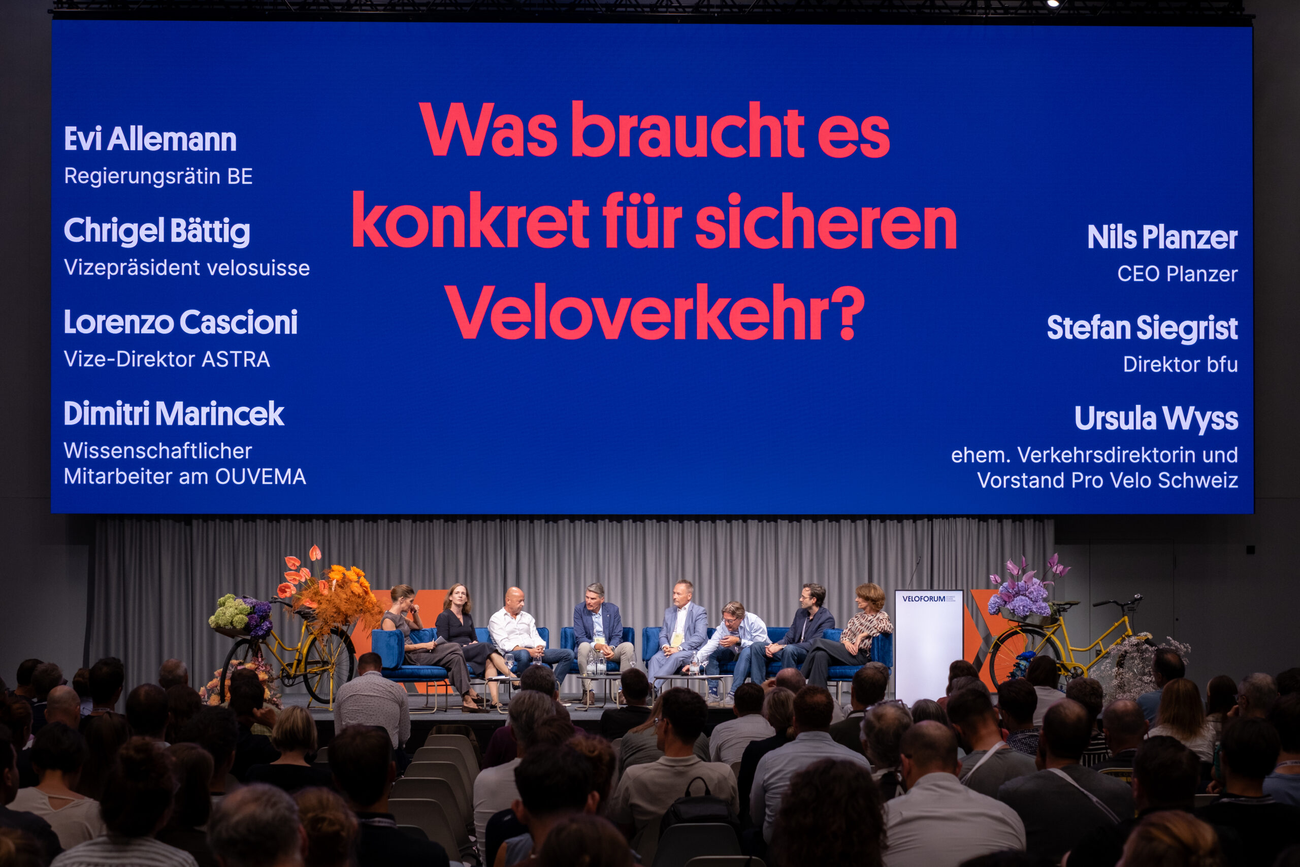 Foto eines TedTalks beim Veloforum